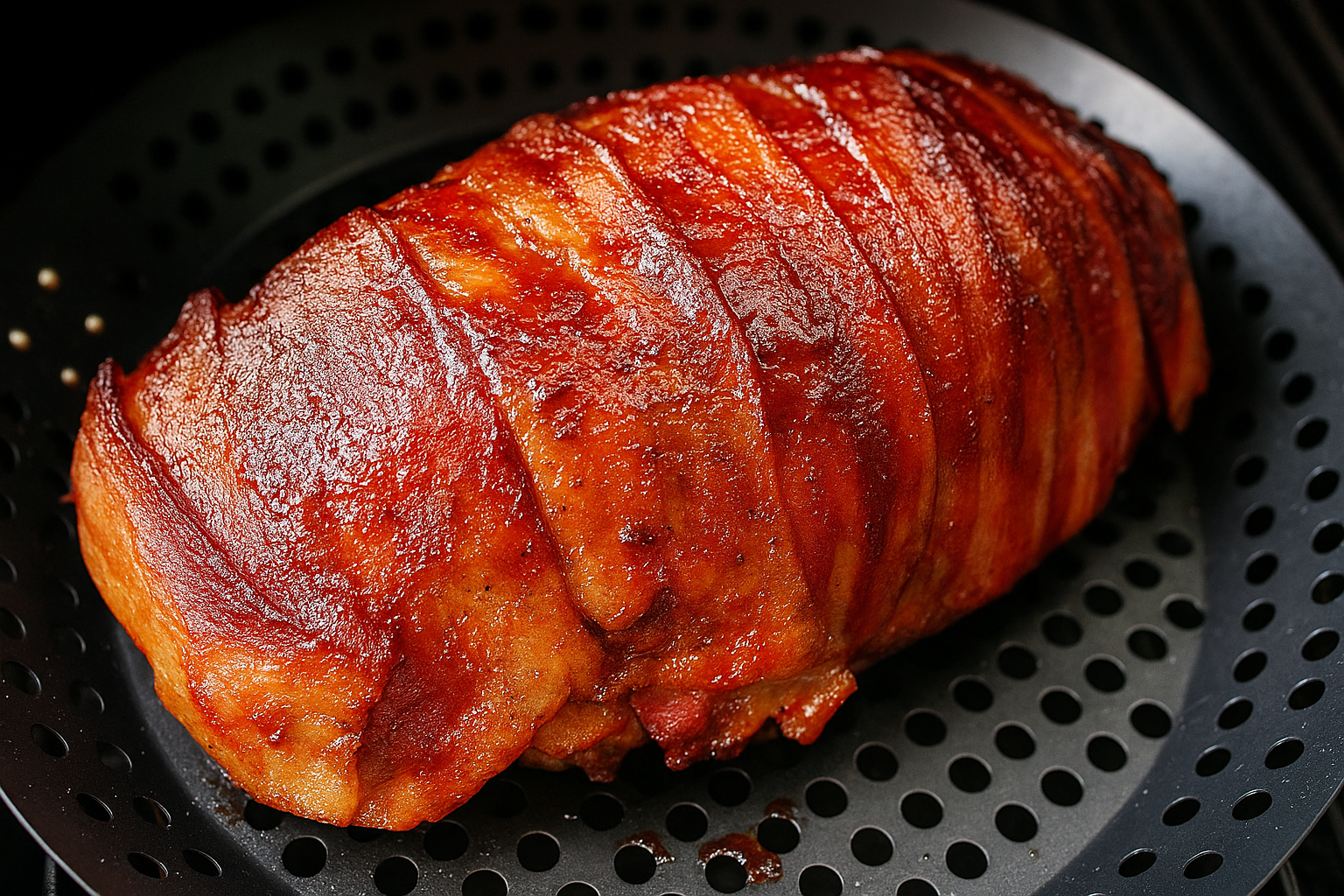 Smoked Bacon Wrapped Meatloaf