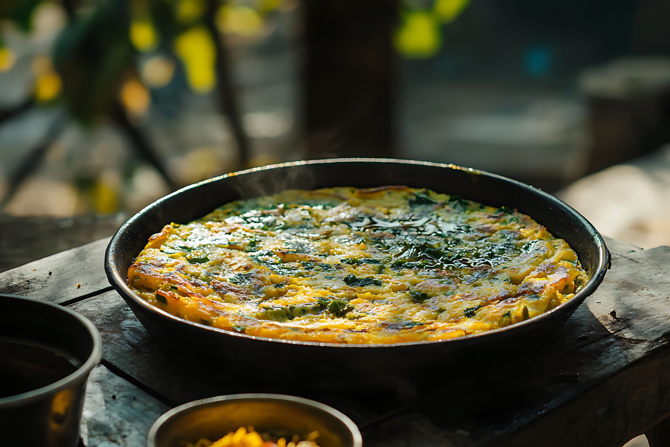 Frittata with Spinach and Sausage