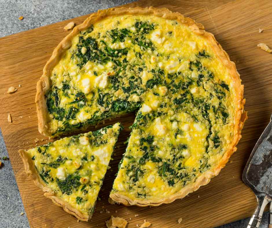 spring vegetable quiche